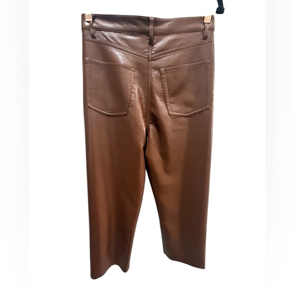 Wilfred Melina faux leather cropped pants size 8 excellent condition - Picture 8 of 9